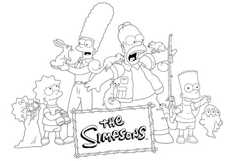 Disegni Di Simpson Da Colorare Immagini Gratuite Per La Stampa