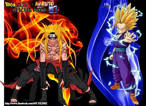 They were both published in weekly shonen jump magazine and they have crossed. Naruto vs Dragon ball z as melhores imagens: EVIL NARUTO VS GOHAN