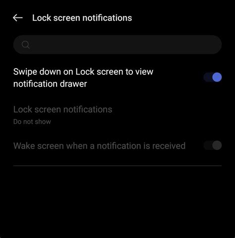 Option To Enable Lock Screen Notifications Greyed Out On Oxygen Os 121