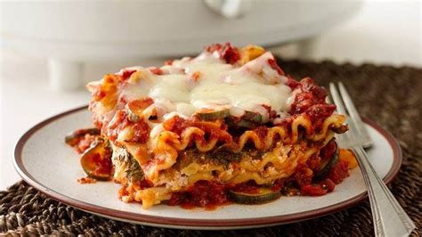 Easy Meatless Lasagna Recipe 300 Calorie Meals Slow Cooker Spinach