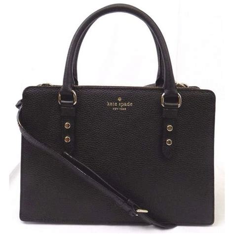 Kate Spade New York New Kate Spade Wkru4002 Lise Mulberry Street Black Leather Satchel Handbag
