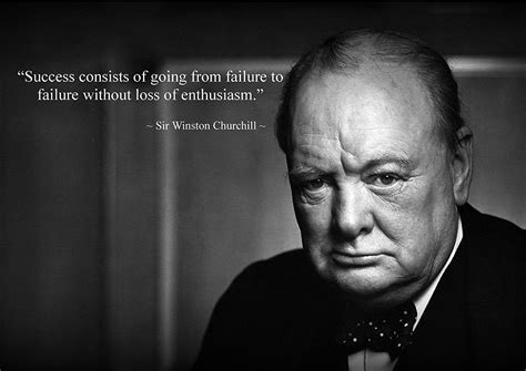 Winston Churchill Quote Inspirational Poster Print Picture 12 A3
