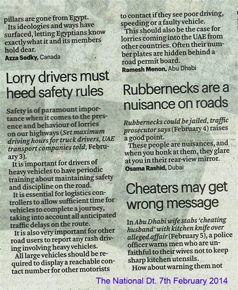 Ramesh Menons Clicks And Writes Lorry Drivers Must Heed Safety Rules