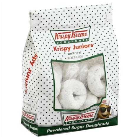 Krispy Kreme Juniors Powdered Sugar Donuts 10 Oz Kroger