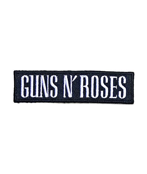 Patch Oficial Guns N Roses Text Logo MetalHead Merch