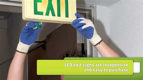 How To Change Light In Exit Sign