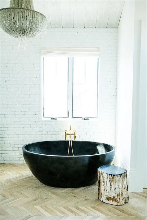 We did not find results for: Oval Black Bathtub with White Brick Wall - Contemporary ...