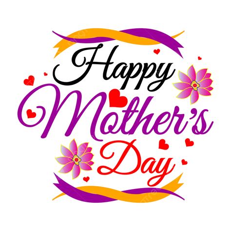 Happy Mother S Day Wishes Colorful Typography Design Vector Mother S