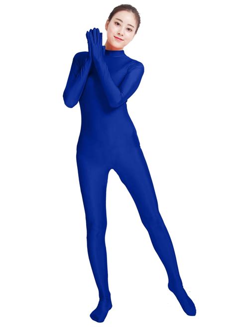 Lzcmsoft Black Full Body Zentai Suit Bodysuits Adult Lycra Skin Tights