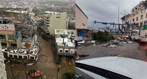 videos muestran primeras imágenes de acapulco tras el paso del huracán otis por guerrero