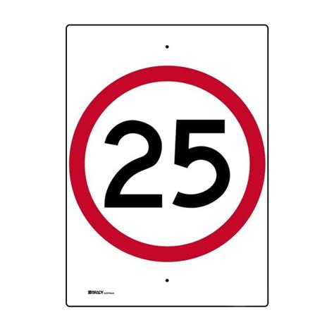 25 Km Road Signs Express Safety