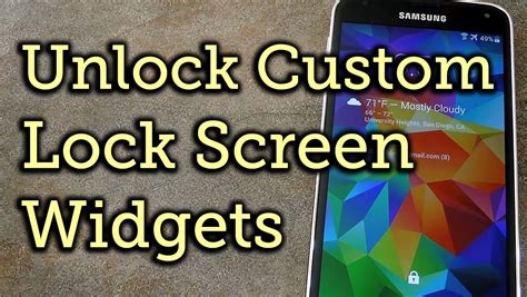 Get Custom Lock Screen Widgets On Your Samsung Galaxy S5 How To Youtube