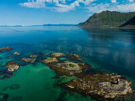 Photos, address, phone number, opening hours, and visitor feedback and photos on yandex.maps. Gimsoy Lighthouse On Sea Rocks, Lofoten Norway Stock Image ...