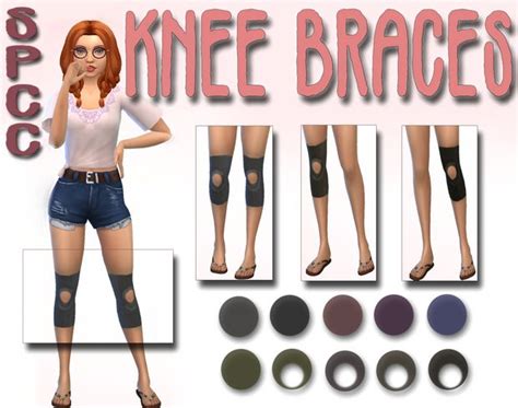 Knee Braces V1 Sunflower Petals On Patreon Sims 4 Sims 4 Cc Kids