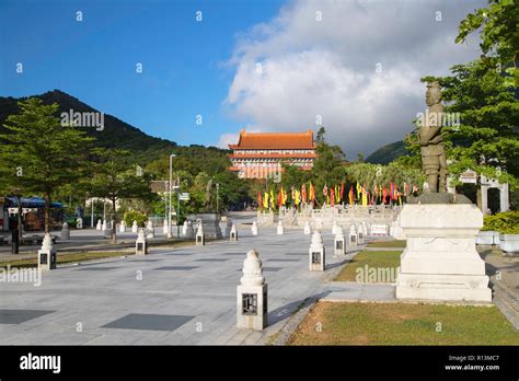 Po Lin Monastery Ngong Ping Lantau Hong Kong Stock Photo Alamy