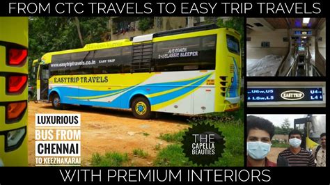 Easy Trip Travels Chennai To Keezhakarai Capella Ac Sleepers Bus