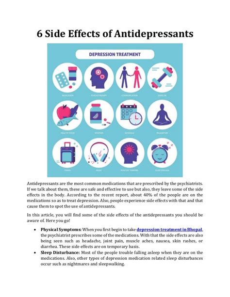 6 Side Effects Of Antidepressants