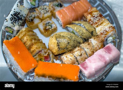 Sushi Dish Of Traditional Japanese Cuisinedishjapanesekitchen