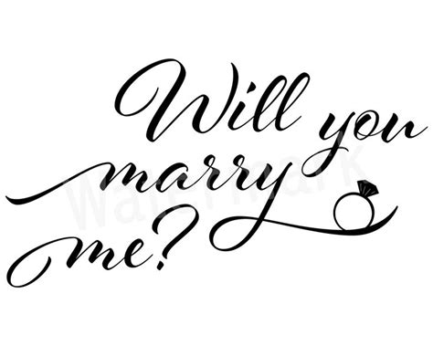 Marriage Proposal Svg Will You Marry Me Svg Engagement Svg Marry Me