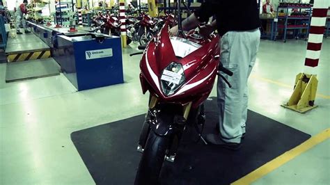 Beginning with the wheelbase of a mere 1,380 mm which. MV Agusta F3 Production - YouTube