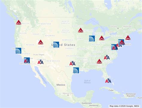 American Airlines Hubs Map City Subway Map Outline 2023