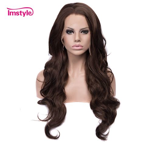 Buy Imstyle Dark Brown Synthetic Lace Front Wig Long