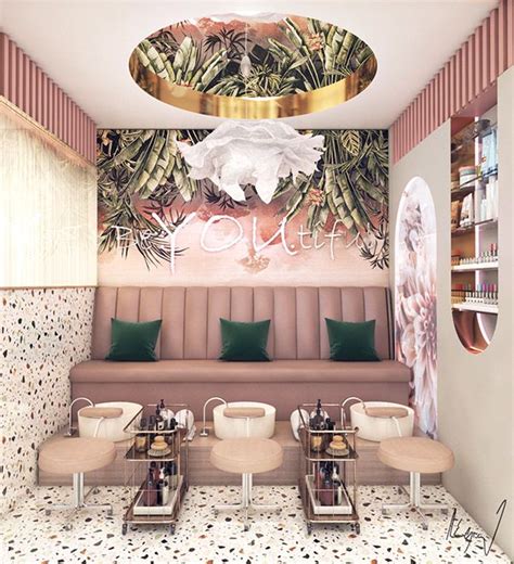 Beauty Saloon Gozeel Doha Qatar On Behance Nail Salon Interior Spa