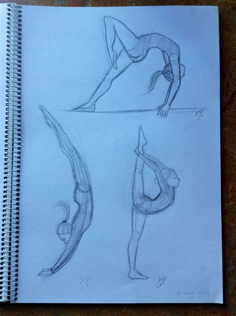 The print is from an original large graphite pencil drawing by phyllis tarlow. Gymnastics girl's sketches. By Yenthe Joline. | Sketches ...