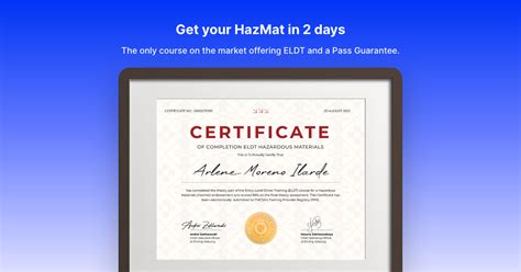 HazMat Premium ELDT Program Pass Your HazMat Endorsement Exam Guaranteed
