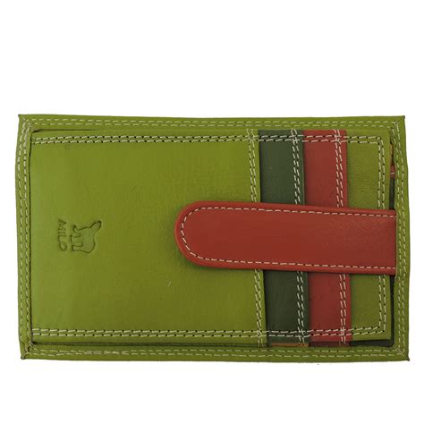 This special rfid protection sleeves is designed to anti rfid theft to remotely scan your personal information stored on your card. Genuine Leather RFID Ladies Credit Card Holder Green Orange