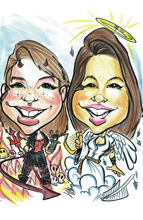 Gifts-CUSTOM CARICATURES Hand drawn Caricatures from photos 