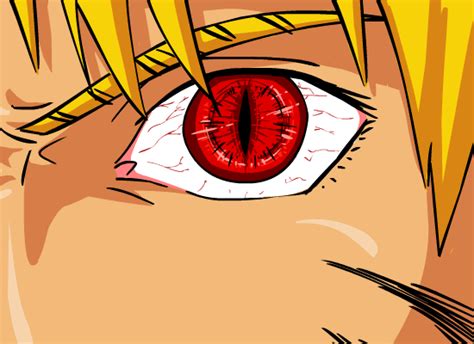 Kyuubi Nine Tails Naruto Eyes