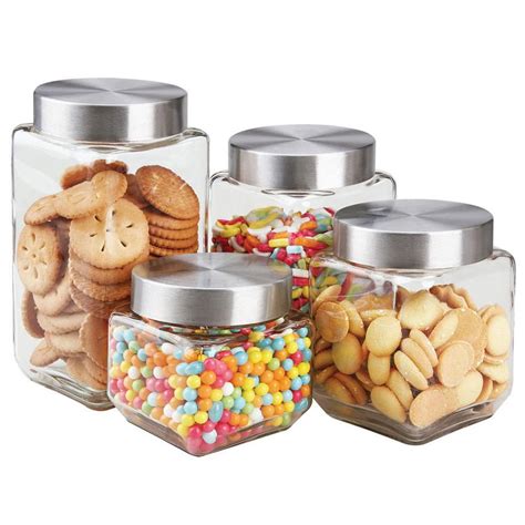 Clear Kitchen Canisters Glass Canisters Storage Canisters Coffee Canisters Glass Jars
