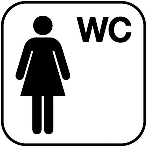 Toilettenschilder selbst gestalten und drucken. Damen WC - Piktogramme auf Übertragungsfolie ...