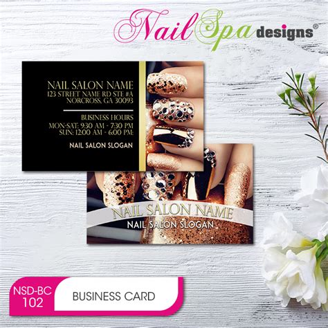 Buy a gift card to any nail salon in , wa. Nail Spa Business Card BC102 - 911Prints || 24hr Printing & Marketing Services