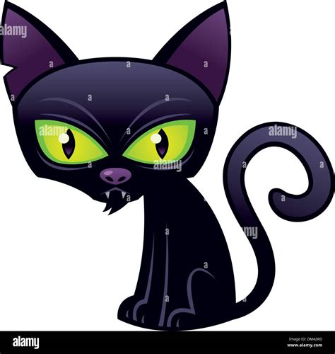 The Black Cat Stock Vector Images Alamy