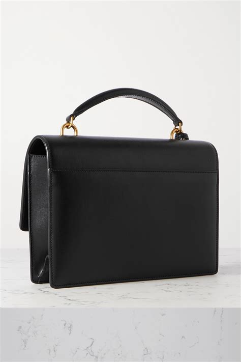 Saint Laurent Sunset Medium Leather Shoulder Bag In Black Modesens