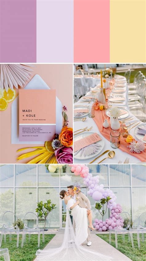 7 Bright And Bold Summer Color Palettes Junebug Weddings