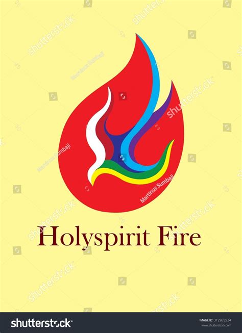 Holy Spiritfire Art Vector Design 312983924 Shutterstock