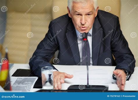 Politician Speaking Stock Photo Image Of Presidential 75278162