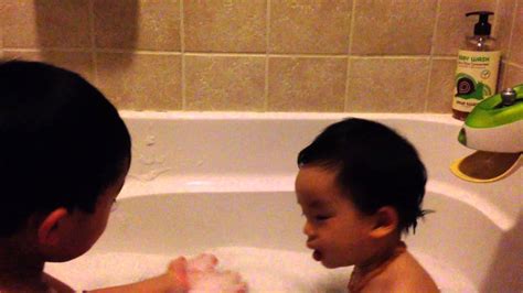 Baby Bath Time With Big Brother Youtube