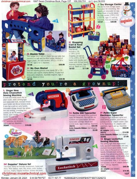 1997 Sears Christmas Book Page 137 Catalogs And Wishbooks