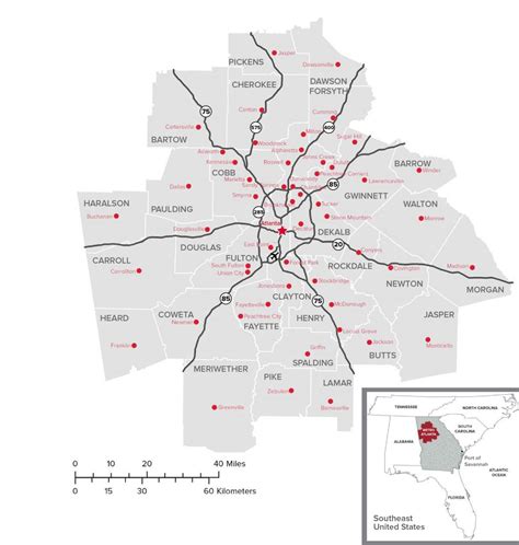 Map Of Atlanta Offline Map And Detailed Map Of Atlanta City