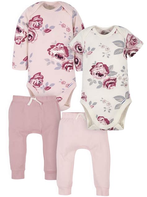 Modern Moments Modern Moments By Gerber Baby Girl Onesies Bodysuits