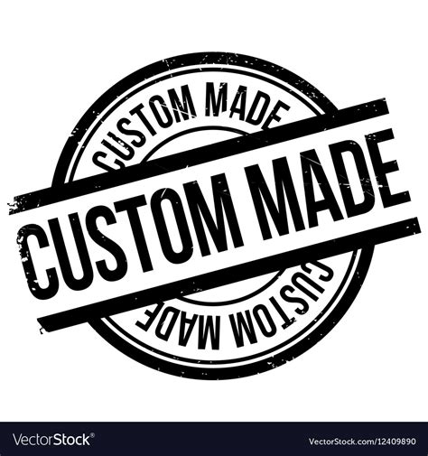 Custom Made Stamp Royalty Free Vector Image Vectorstock