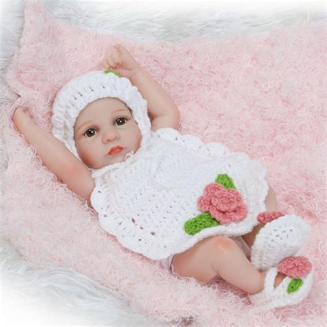 Inch Silicone Reborn Baby Dolls Alive Lifelike Open Eyes Dolls Realistic Buy Inch