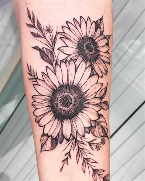Best Sunflower Tattoos For Women