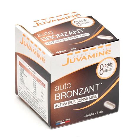 Juvamine Autobronzant En Capsules Activateur Bonne Mine Teint Halé