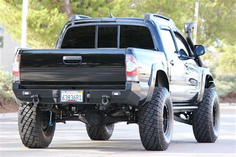 2015 Toyota Tacoma Rear Bumper Black