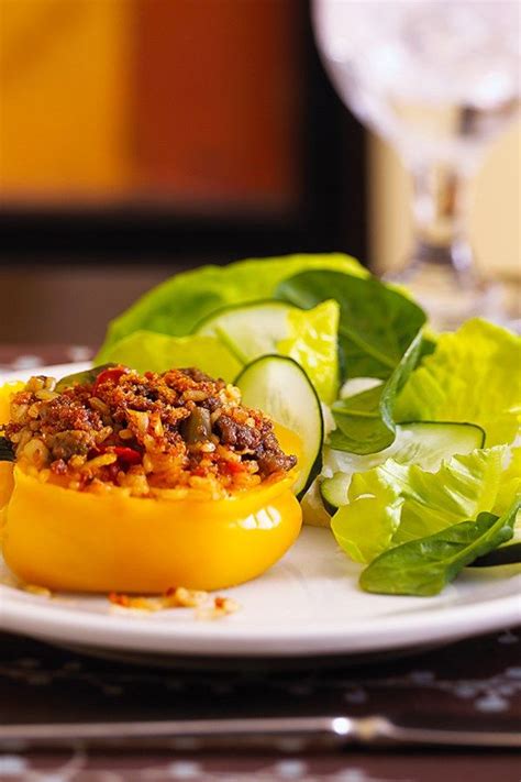 Ground meats may get a bad rap for being tasteless or limiting, but they're actually some of the most versatile ingredients you can find at your local grocery store, especially when it comes to ground turkey. Stuffed Yellow Peppers | Recipe | Stuffed peppers, Healthy recipes, Ground turkey dinners